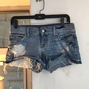 Denim shorts